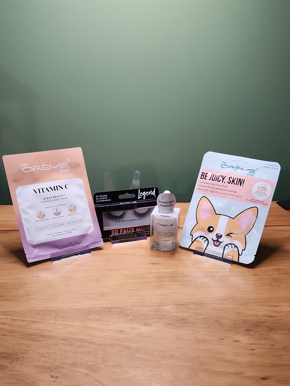 The Creme Shop Beauty Bundle-Lashes, Sheet Masks, Collagen Serum